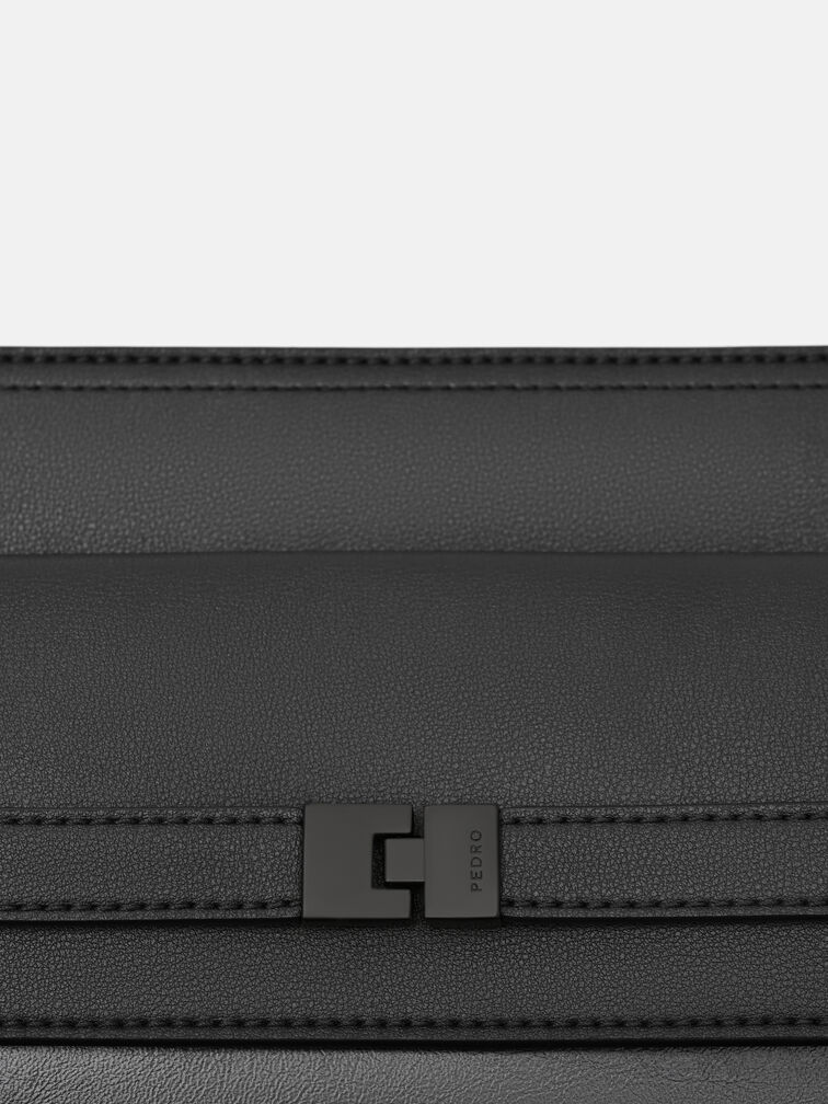 Jatte Portfolio Bag, Black Textured