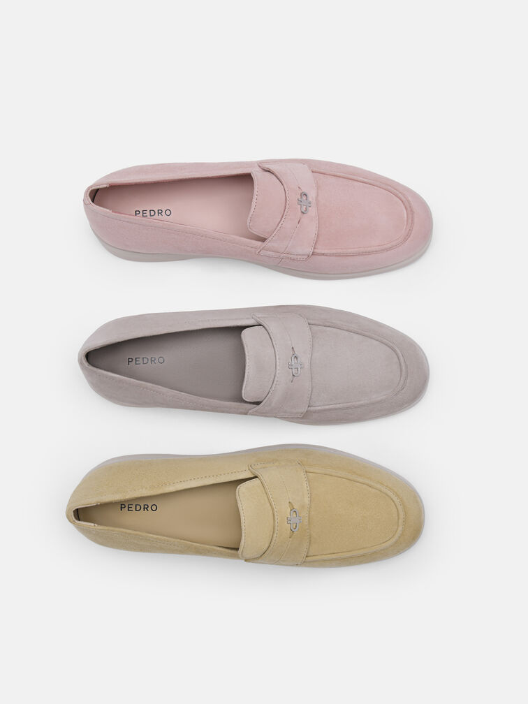 Roam Suede Driving Shoes, Light Grey