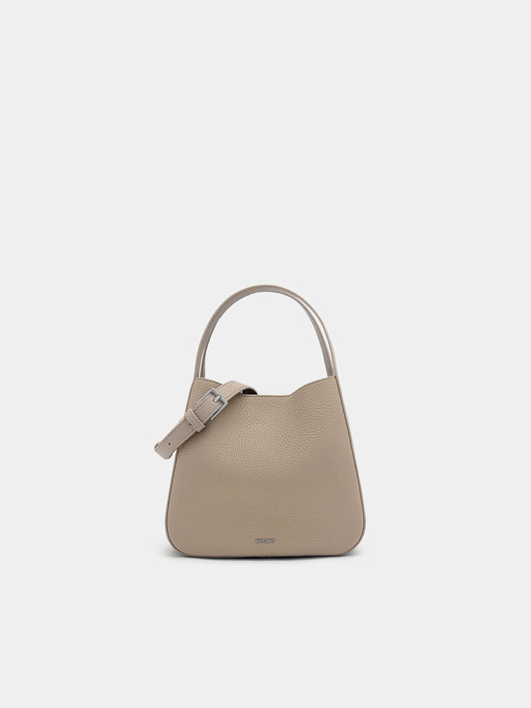 Dana Bucket Bag, Taupe
