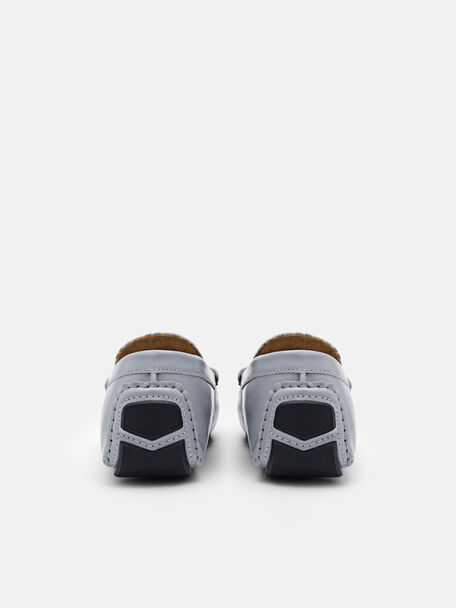 Leather Driving Shoes, Grey