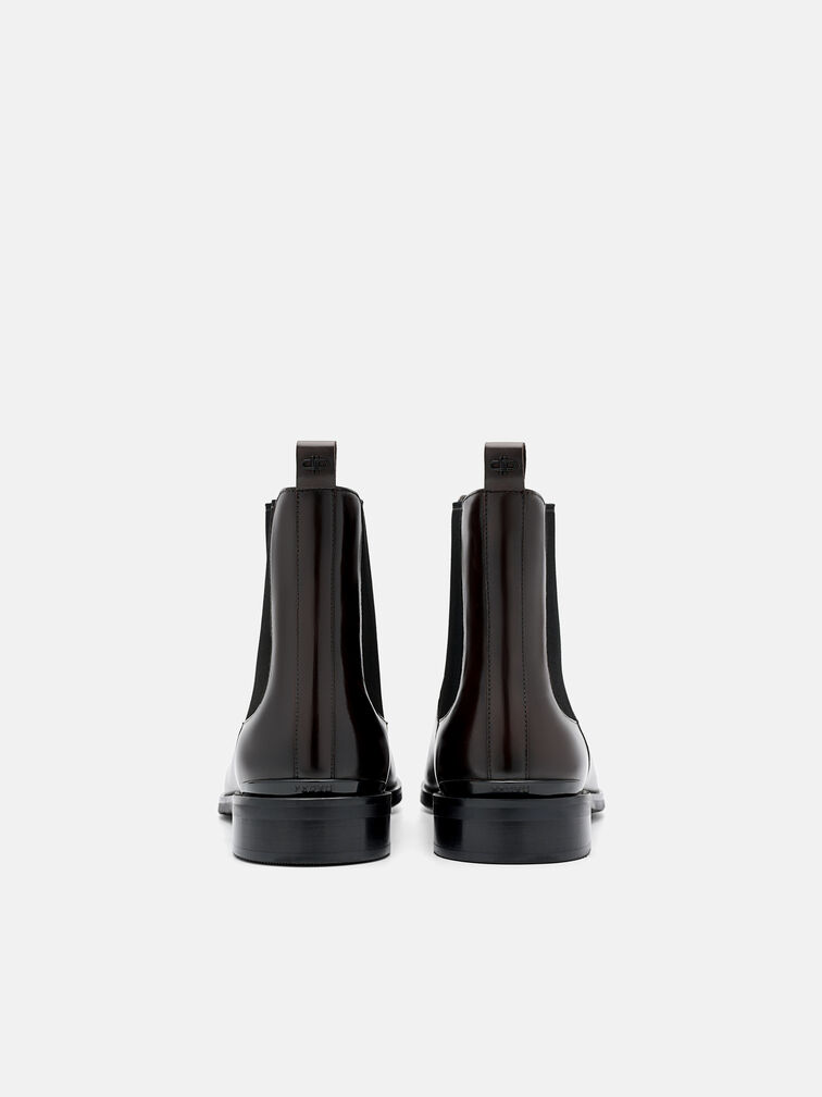 Chace Leather Chelsea Boots, Dark Brown