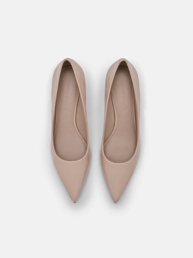 PEDRO Studio Ines Leather Pumps, Nude