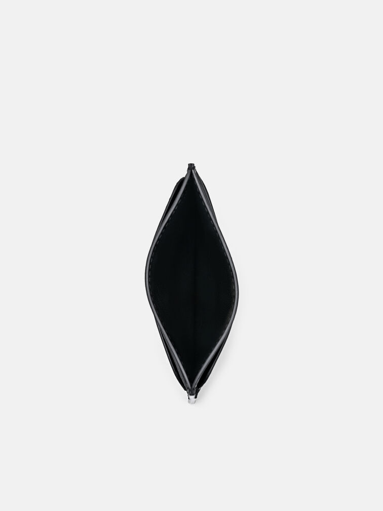 Leather Card Holder, Black