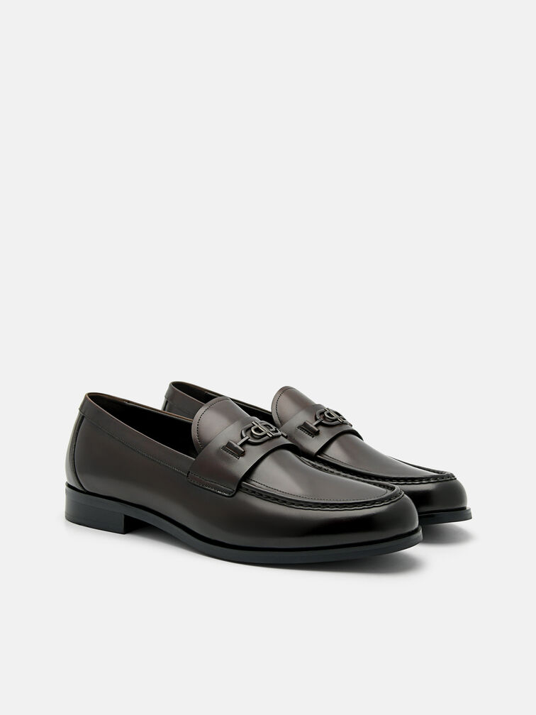 Leather Horsebit Loafer, Dark Brown