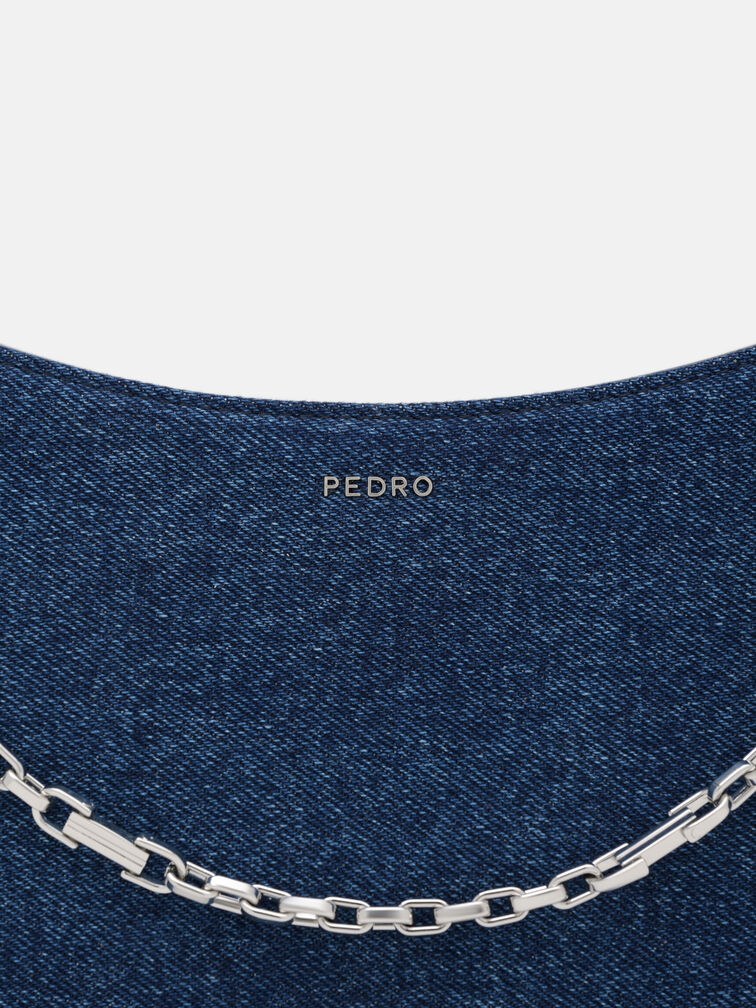 Jatte Denim Shoulder Bag, Blue Denim
