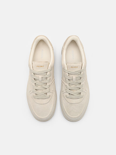 Fleet Suede Sneakers, Chalk