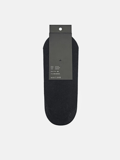 Cotton Sneaker Socks, Black