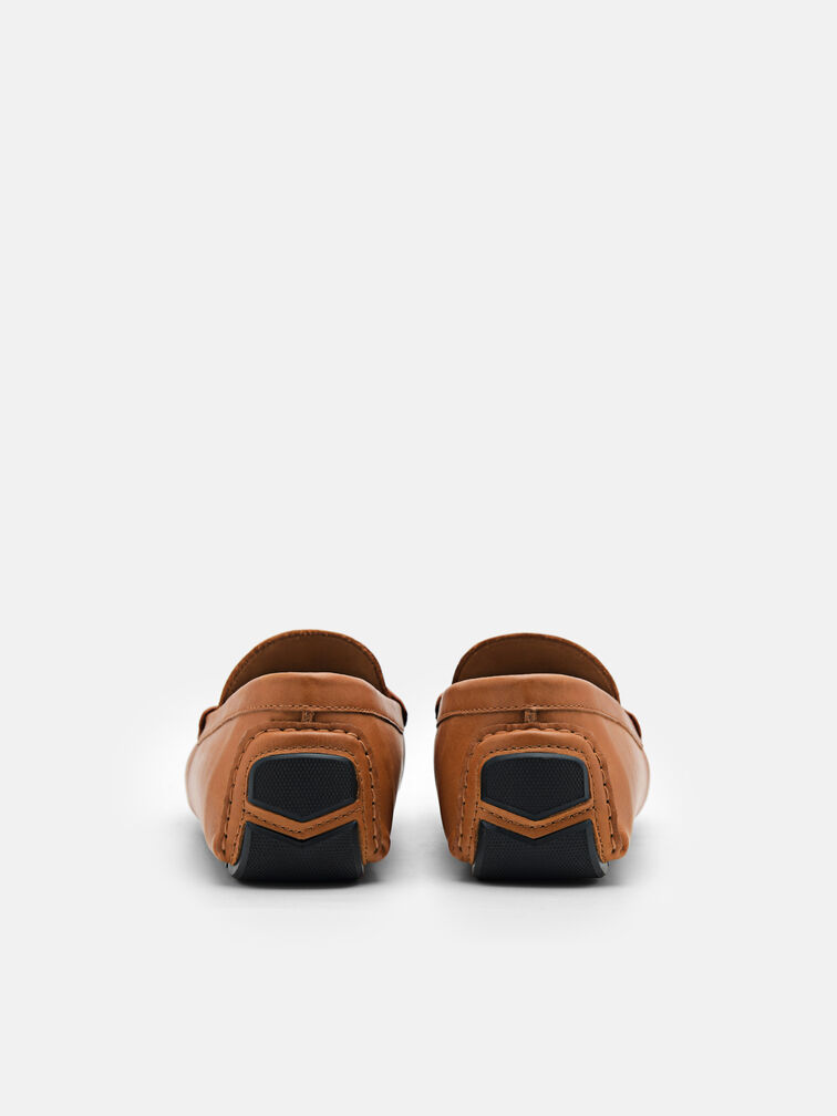 Leather Driving Shoes, Camel