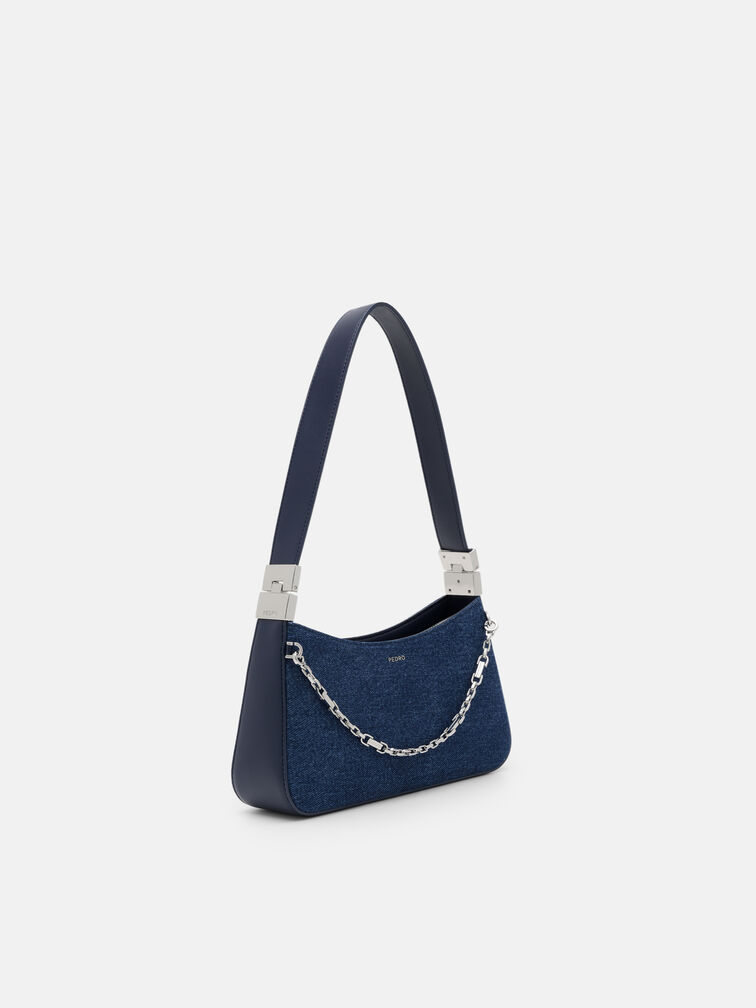 Jatte Denim Shoulder Bag, Blue Denim