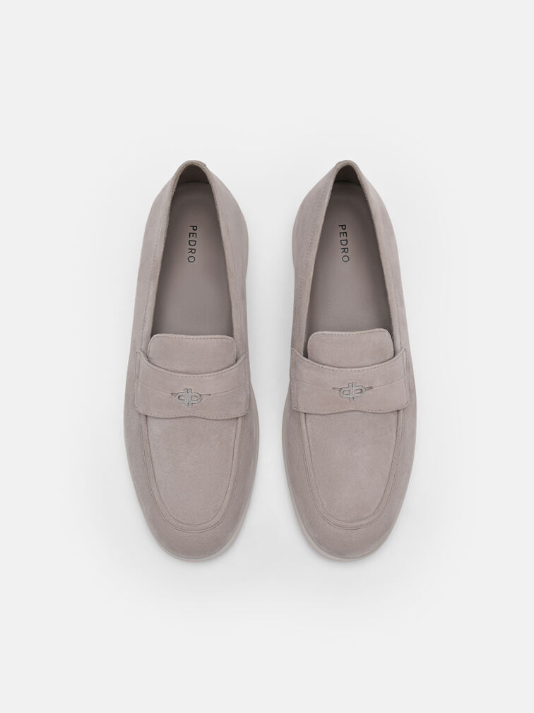 Roam Suede Driving Shoes, Light Grey