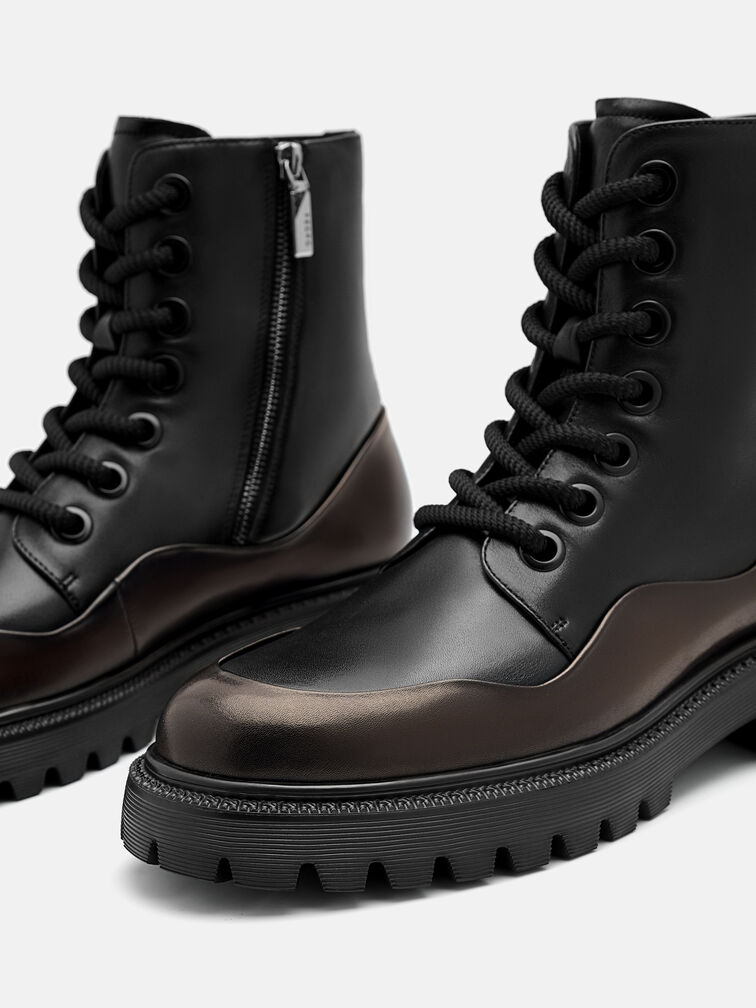 Leather Boots, Black
