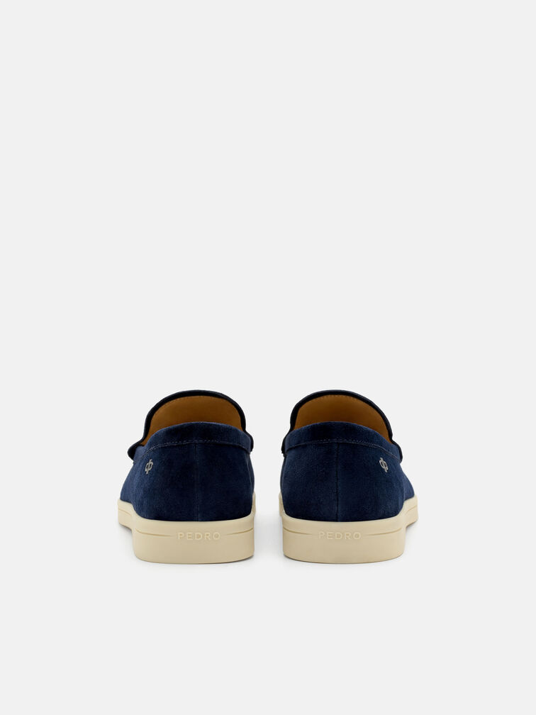 Roam Suede Loafers, Navy Suede