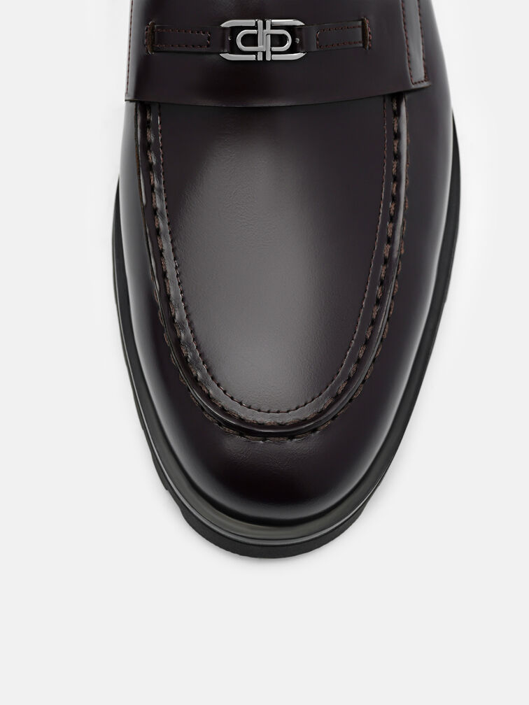 Renly Leather Loafers, Mahogany